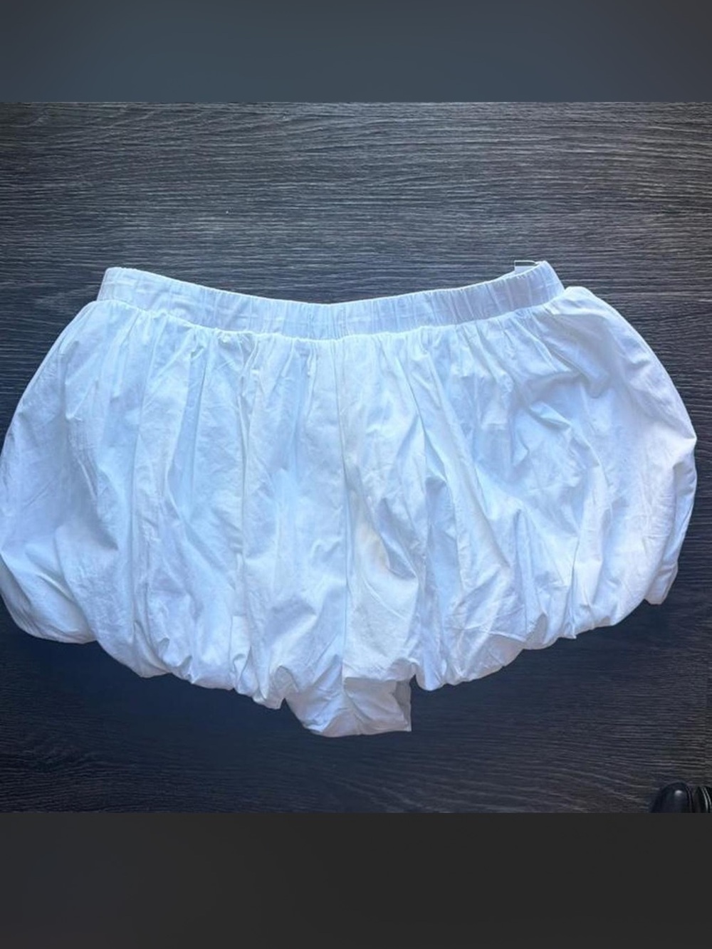 Aritzia White Women's Bubble Shorts - Lightweight Elastic Waist